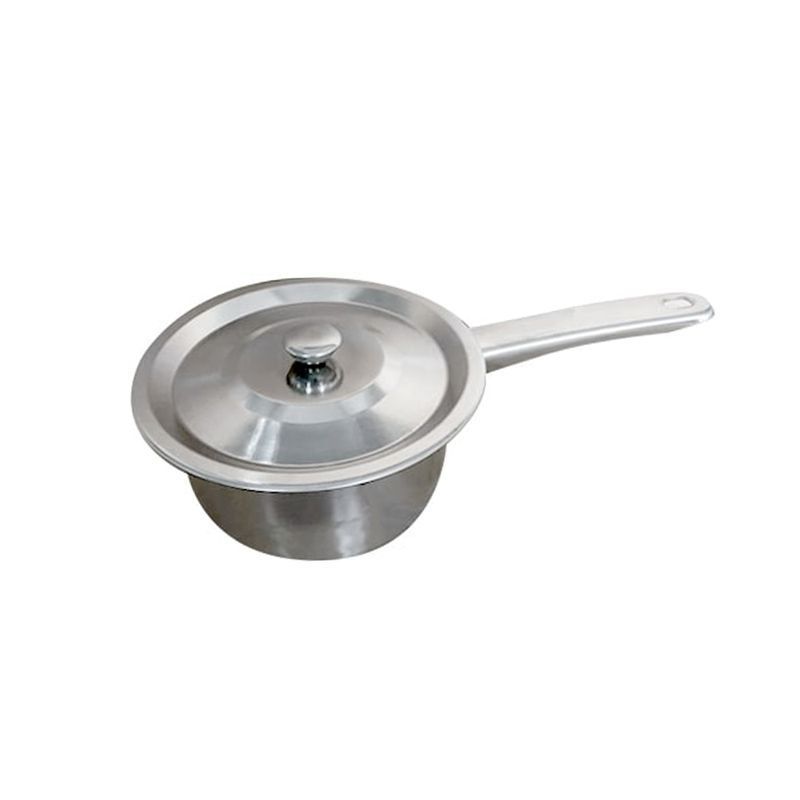 Ковш 550мл нерж.сталь мет.крышка 14см с мет.ручкой (180)