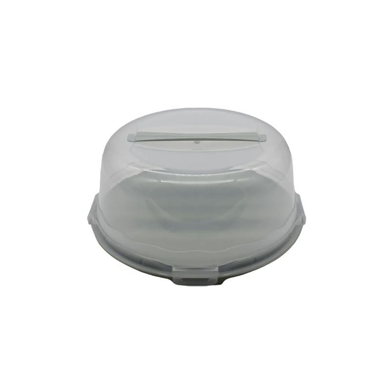 Подставка для торта с защелками 30*13см пластик ДУНЯ ментол (12)