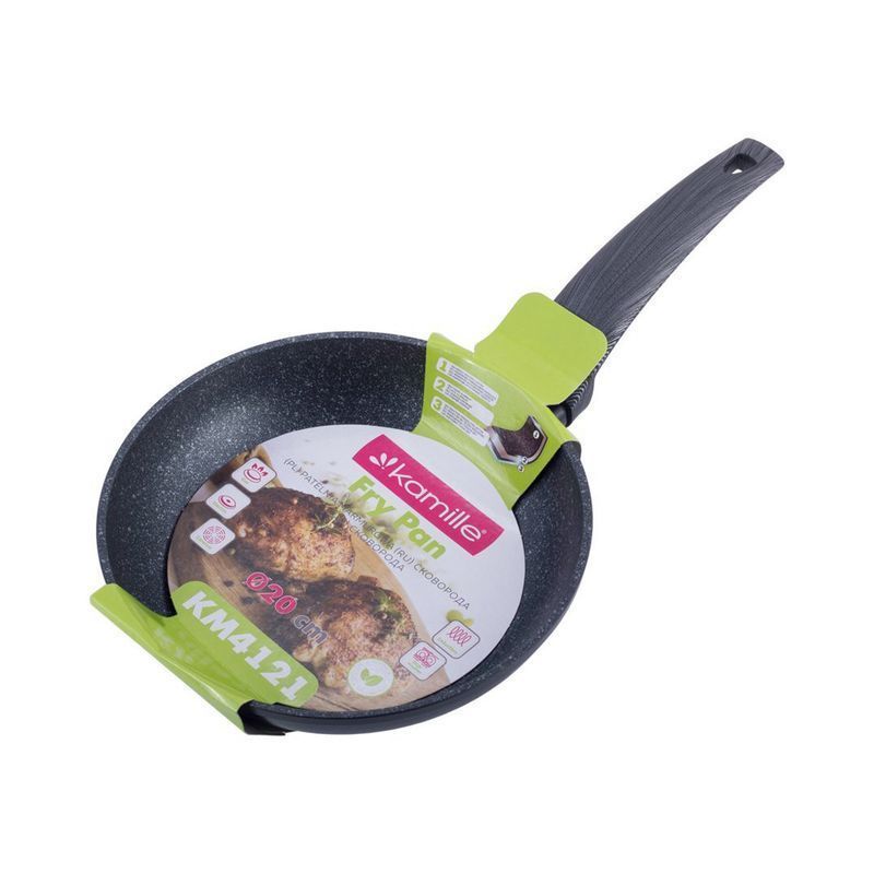 Сковорода 20см алюминий АП мрамор Black marble арт.4121 (10)