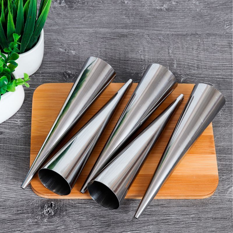 Набор кулинарных трубочек 5шт 15см нерж.сталь AB804-5PC (144)