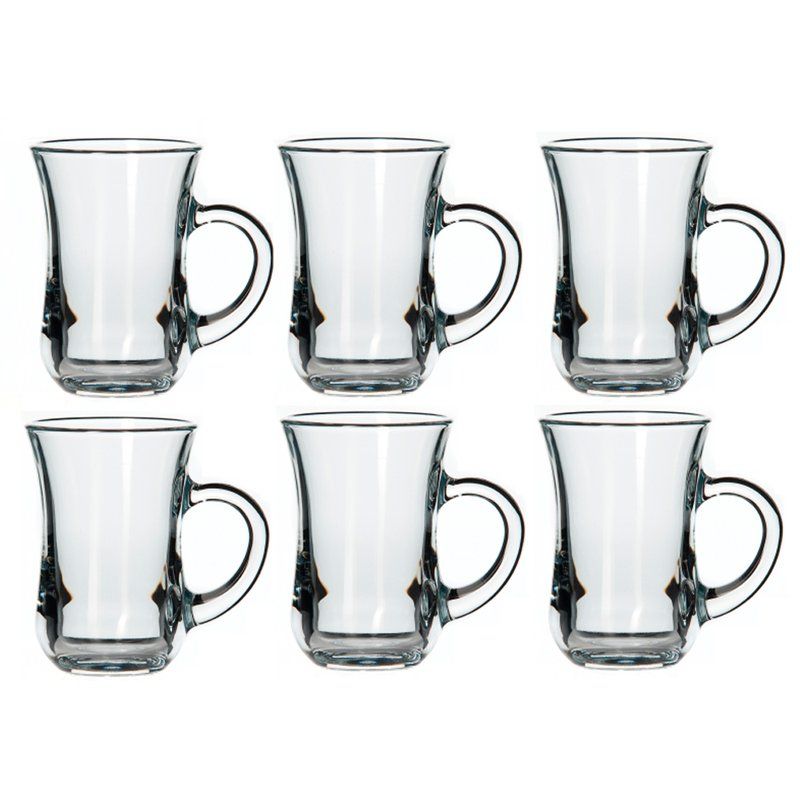 Кружки набор 6шт 140мл стекло АРМУД ЧАЙ И КОФЕ (4)