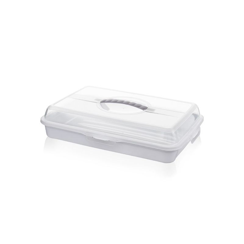 Контейнер пищевой для выпечки 43*30*10,5см пластик (12)