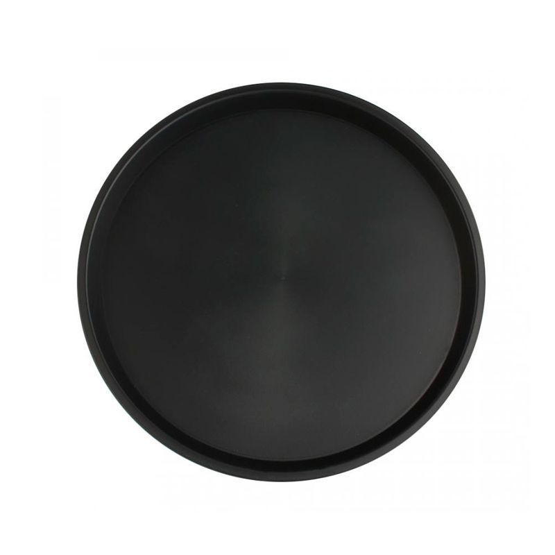 Поднос 41см пластик прорезиненный коричневый круглый КТ-АП-5КК (25)