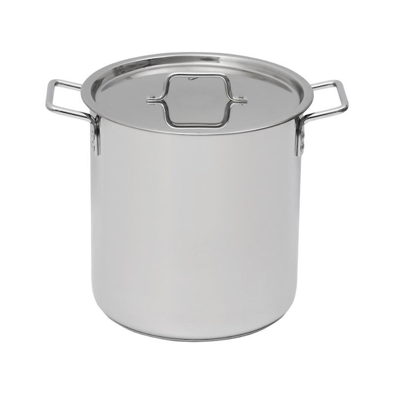 Кастрюля 20л нерж.сталь ОБЩЕПИТ высокая d30см, h33см капс.дно КТ-ОБ-20КВ (1)