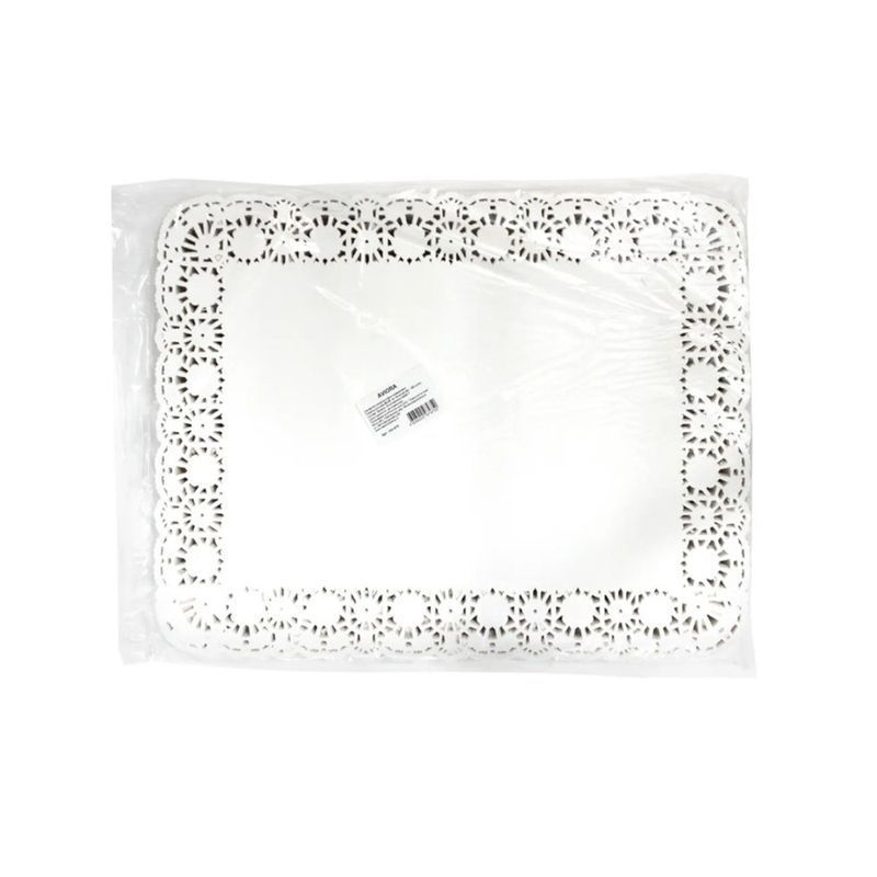 Салфетки сервировочные набор 250шт 35*45см бумага ажурная AVIORA (4)