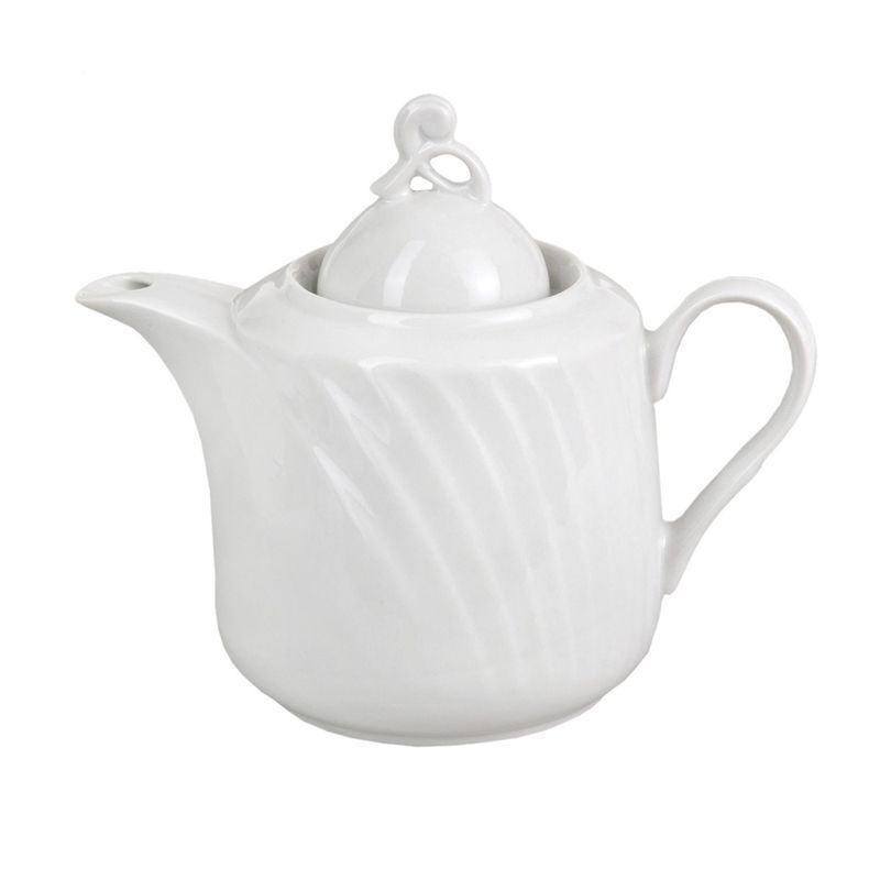 Чайник заварочный 1000мл фарфор БЕЛЬЕ Голубка (4)