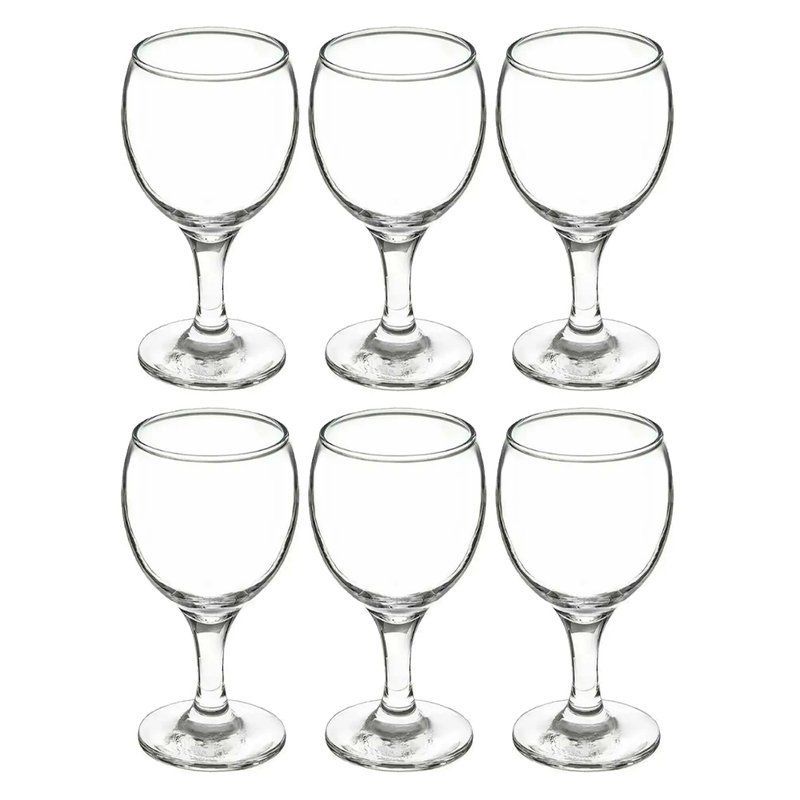 Бокалы для вина белого набор 6шт 175мл стекло БИСТРО (4)
