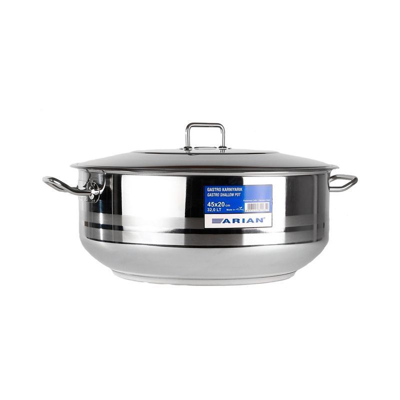 Кастрюля 29л 45*20см нерж.сталь Arian Gastro 4TTCLK3245002низ (1)