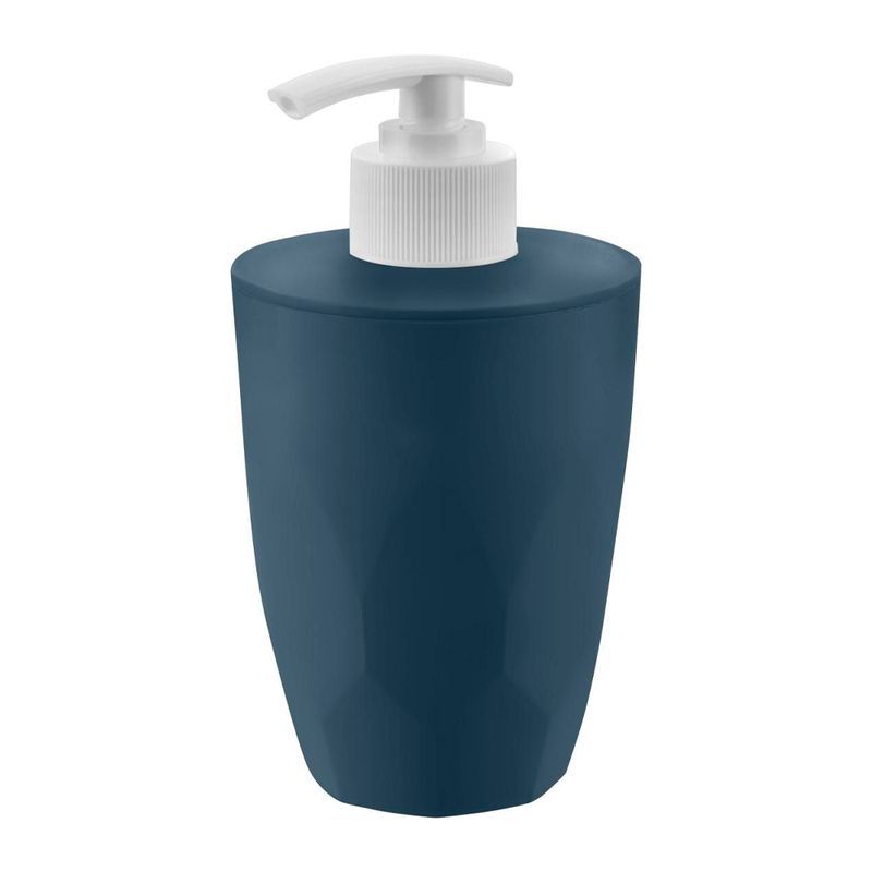 Дозатор для жидкого мыла 330мл 7,7*14,3см пластик космический серый (18)