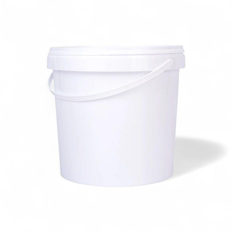 Ведро 3л пластик белое с крышкой