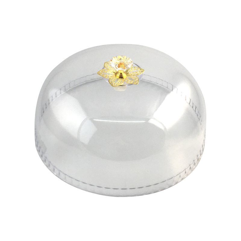 Крышка для блюда 24,5*24,5*10см пластик/металл (40)