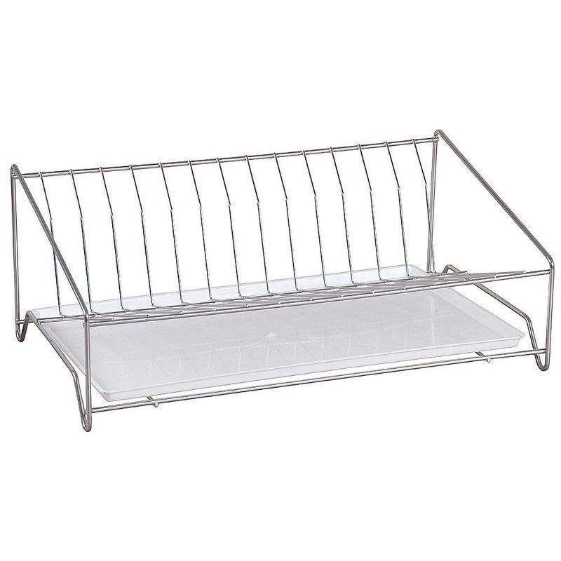 Сушилка для посуды настольная 40*24*15см хром крашеная наклонная с поддоном (тнп-5.6) (2)