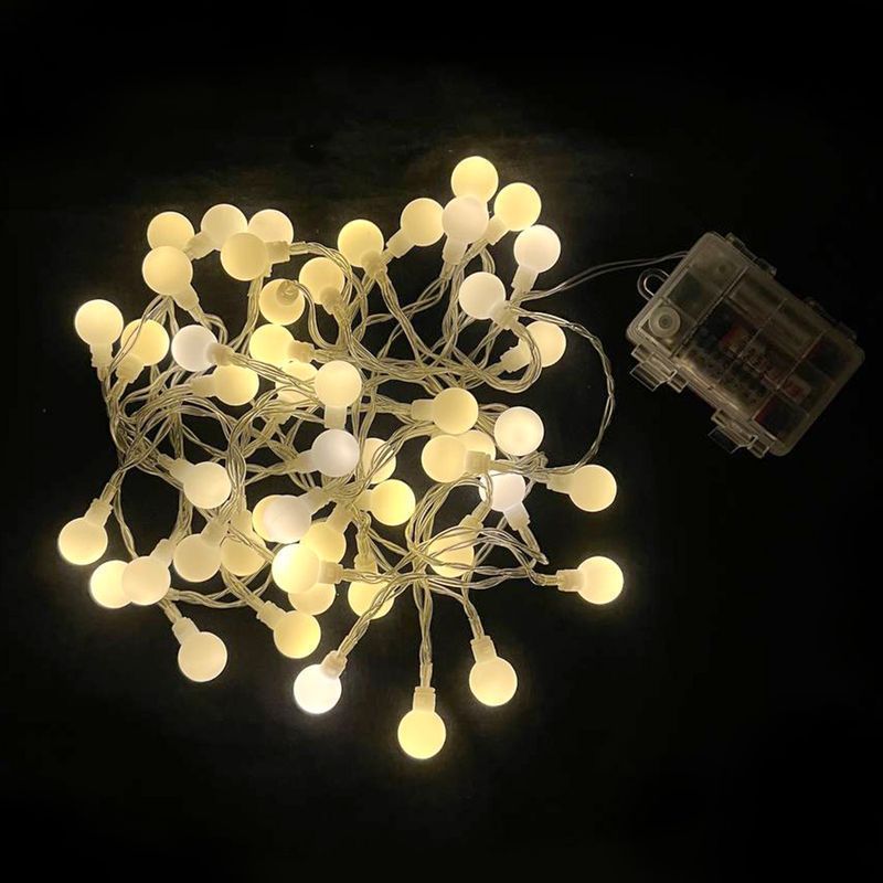 Гирлянда эл. Шарики 5м 50ламп теплый белый JC-15368 (100)