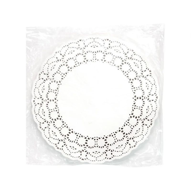 Салфетки сервировочные набор 250шт 36см бумага ажурная (4)