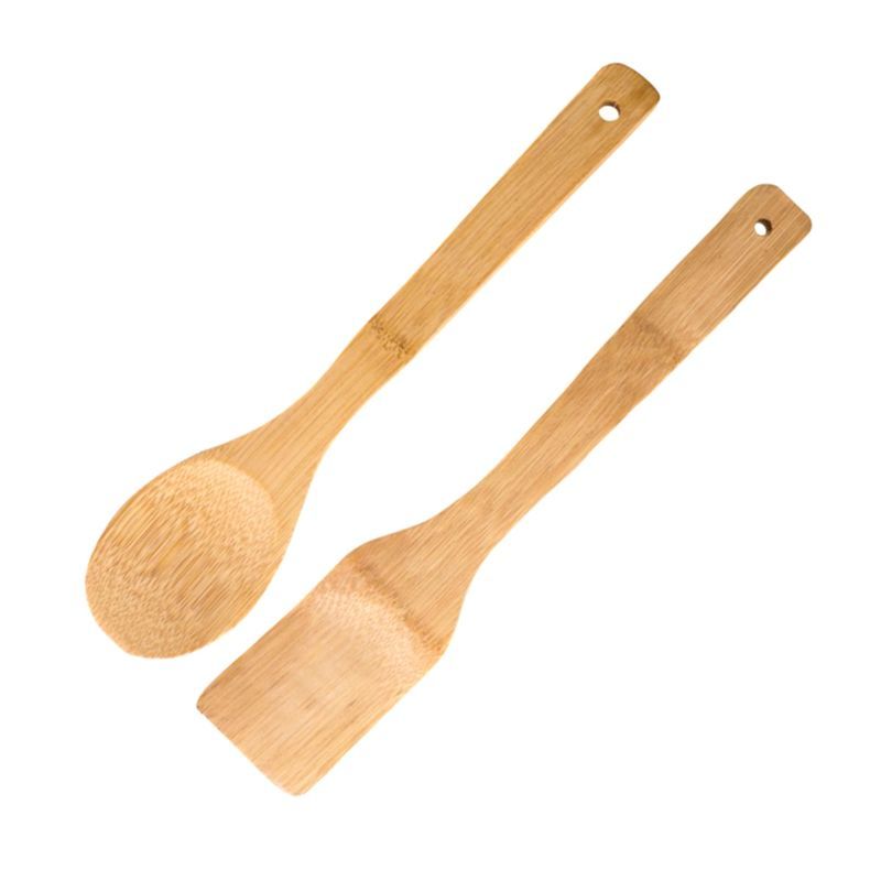 Лопатка кулинарная набор 2шт 30см бамбук BBD10 (200)