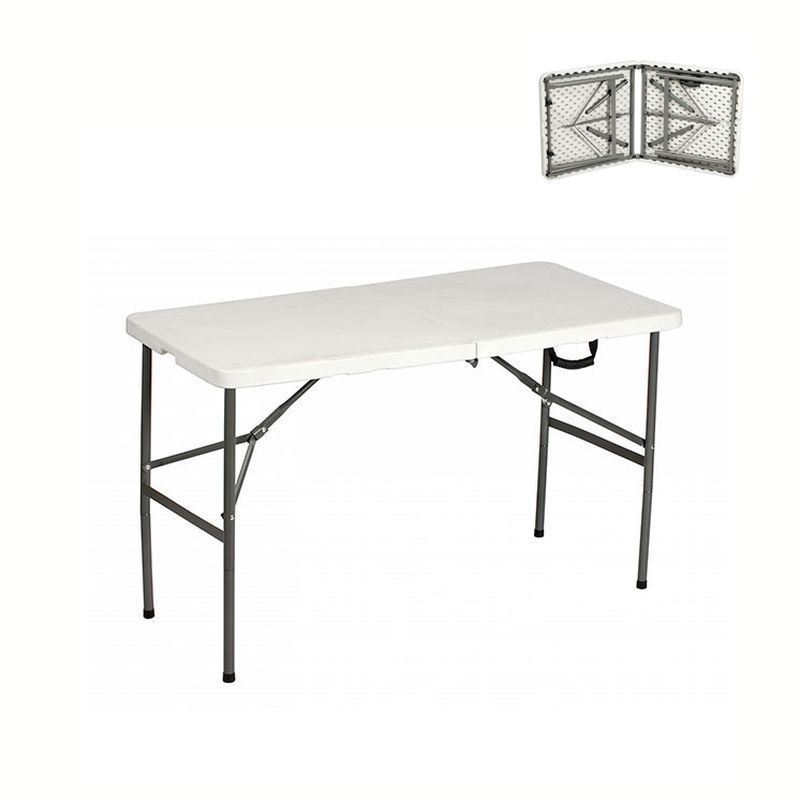 Стол-книжка пластик 122*61*74см белый (max нагр. 110кг)  СТР120 (1)