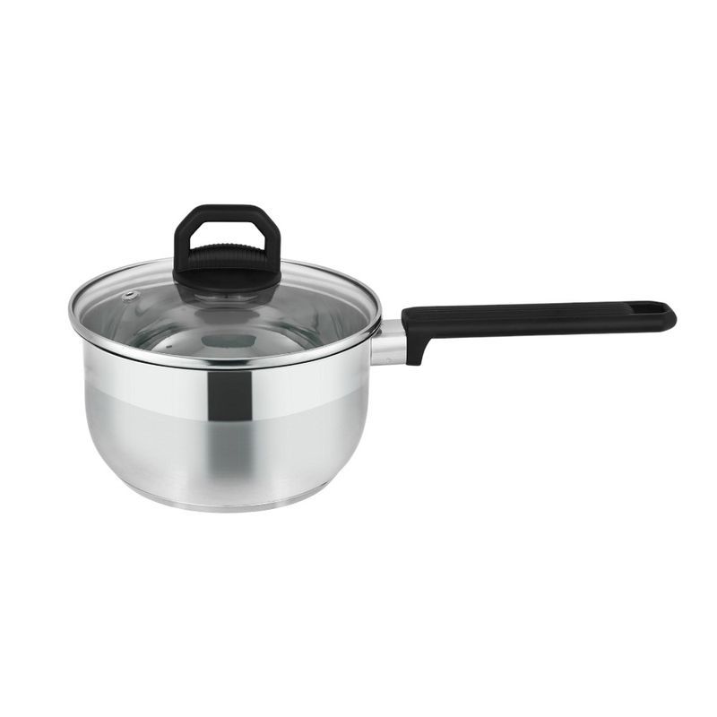 Ковш 1,1л нерж.сталь БЕТТИ со стекл.крышкой 16см ТМ Appetite (1)