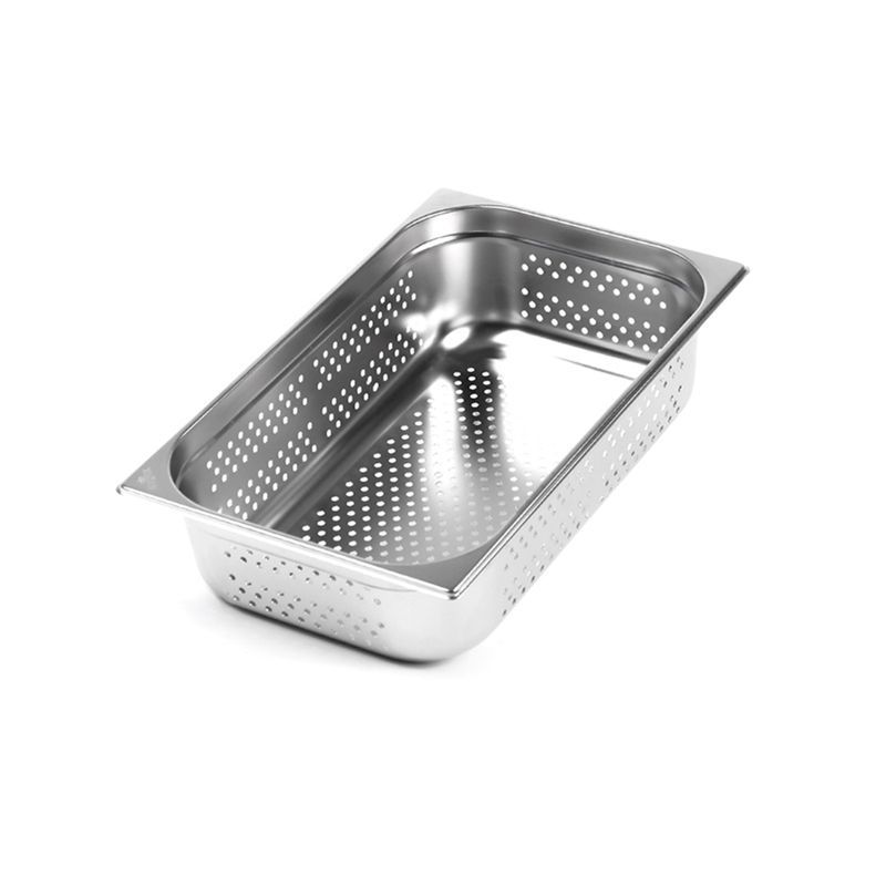 Гастроемкость 5мм 1/1*4'' 530*325*100 нерж.сталь перфорированная без крышки 14л [Р811-4]