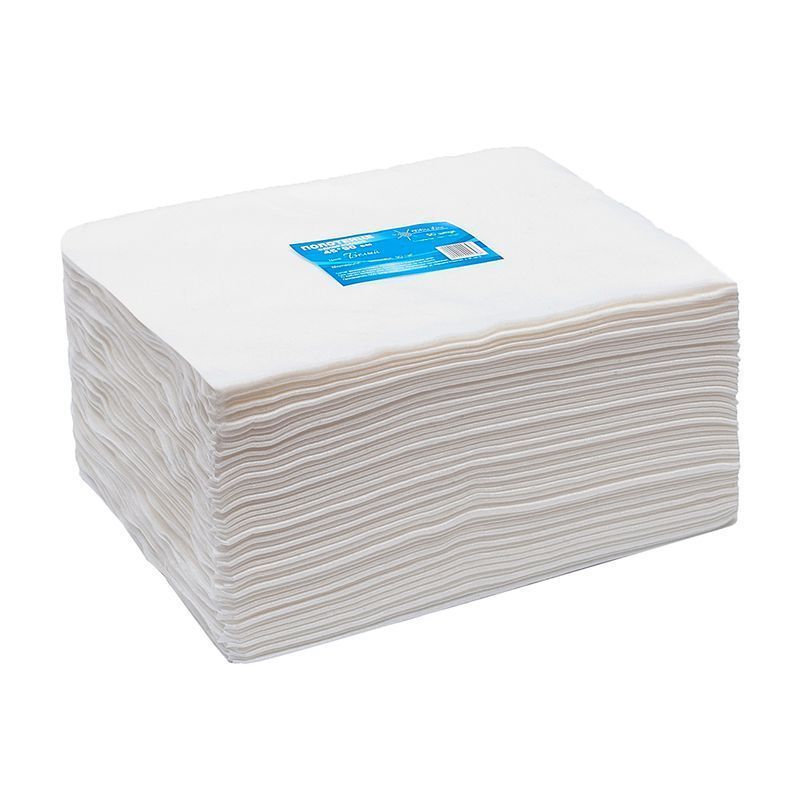 Полотенца вискоза/полиэфир White Whale спанлейс 50шт. 45*90см 50г/м2 (10)