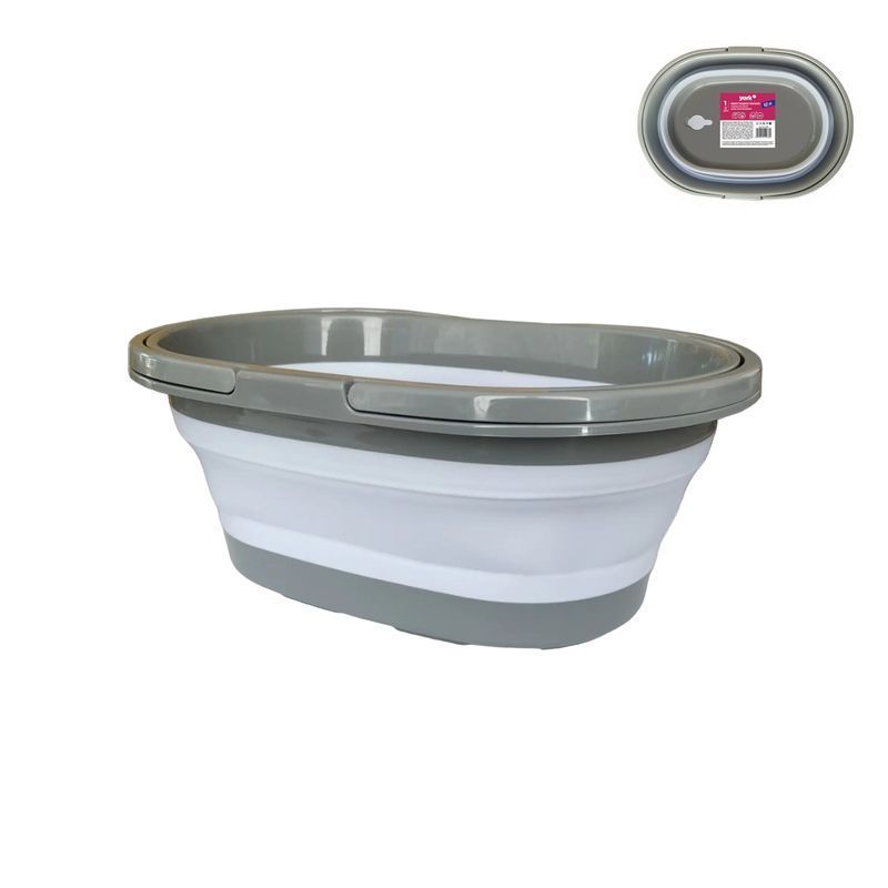 Ведро складное овальное полипропилен 12л YORK (12)