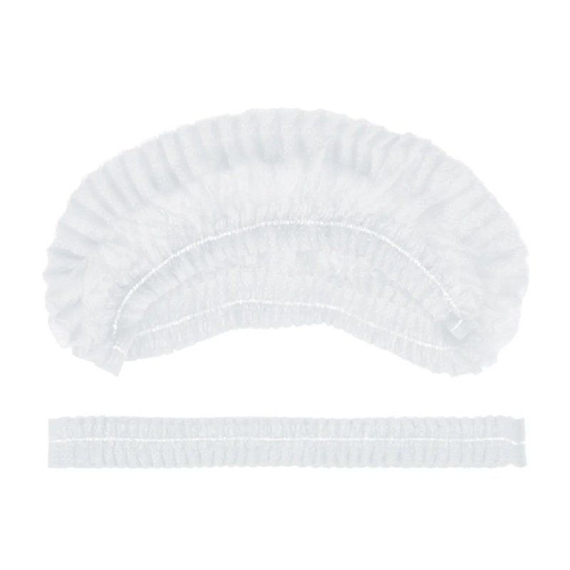 Шапочка Шарлотта 100шт нетканый материал белая AVIORA (10)