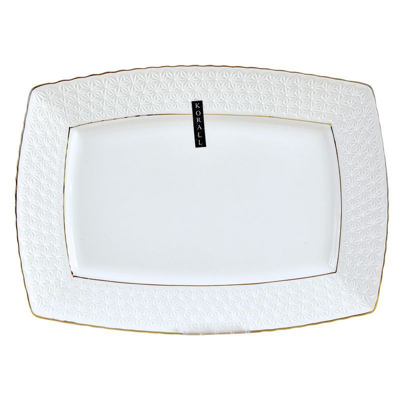 Блюдо 28см керамика СНЕЖНАЯ КОРОЛЕВА прямоугольное S222728-A/з (6/24)