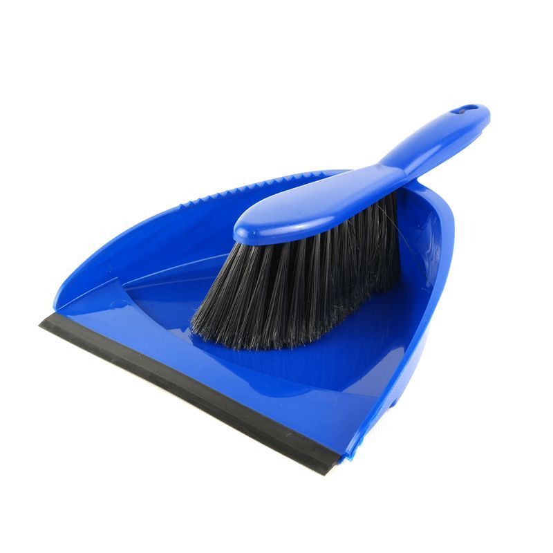 Совок с резинкой+щетка сметка 33*22см пластик (25)