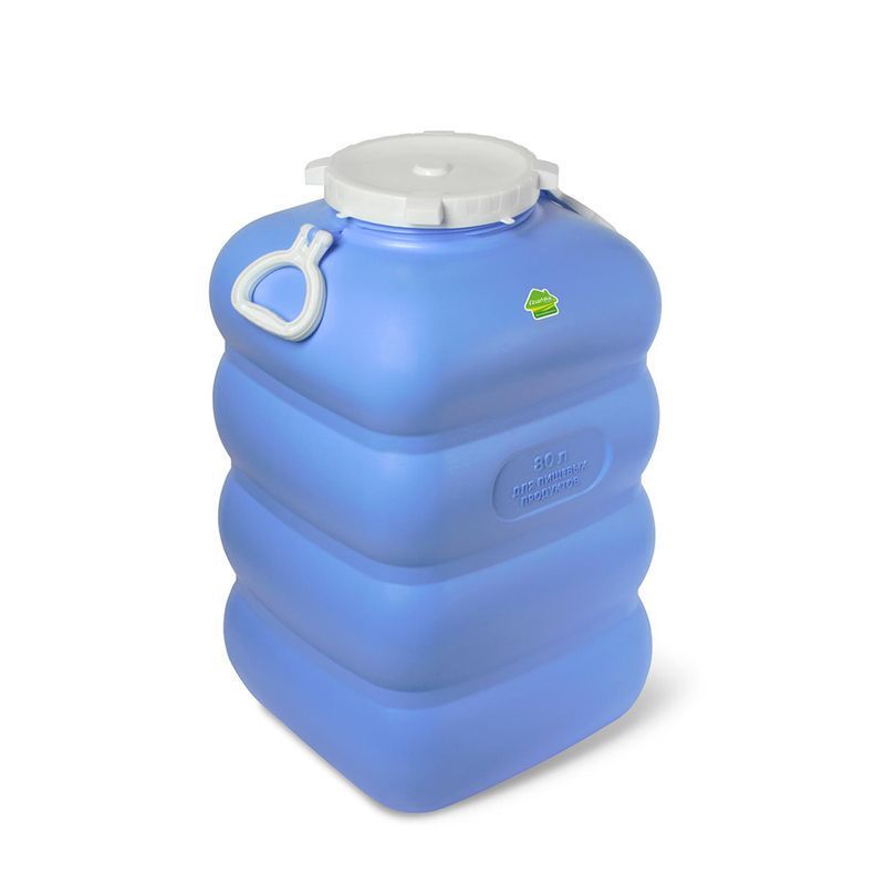 Бочка 80л пластик ГРАНДЕ с ручками фиолетовая С906ФИЛ (2)