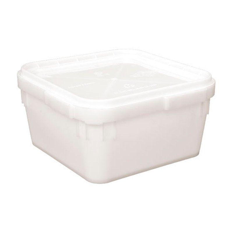 Контейнер пищевой универсальный 12л пластик с крышкой Полукуб 340*340*160мм (15)
