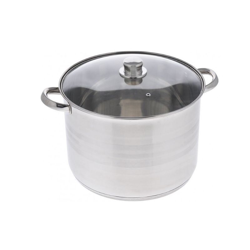 Кастрюля 6л нерж.сталь со стекл.крышкой 22*17см арт.5402 (4)