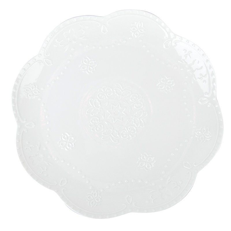 Блюдо 30,5*2,5см фарфор МАРШМЕЛЛОУ фигурное (20)