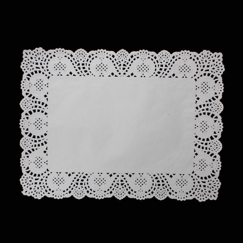 Салфетки сервировочные набор 48шт 36*46см бумага ажурные влагостойкие прямоугольные JC-4065 (96)