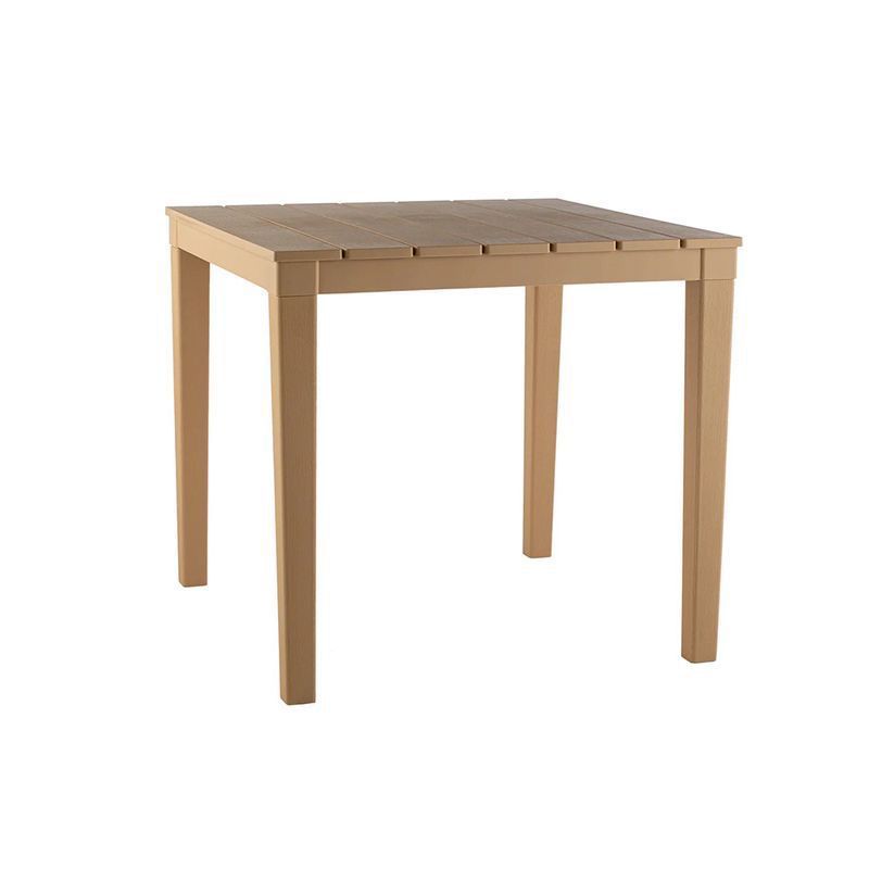 Стол квадратный пластик Прованс 80*80см на 4-х опорах h70см бежевый (1)