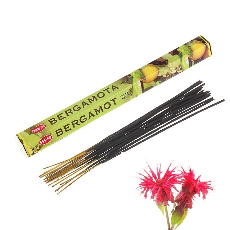 Благовония шестигранник 20 палочек HEM Bergamot Бергамот 186Be (6)