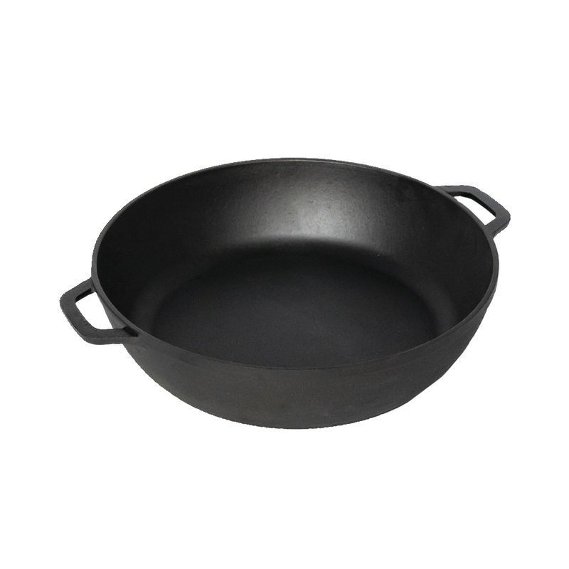 Жаровня 28см чугун с 2-мя ручками h6,6см без крышки (4)