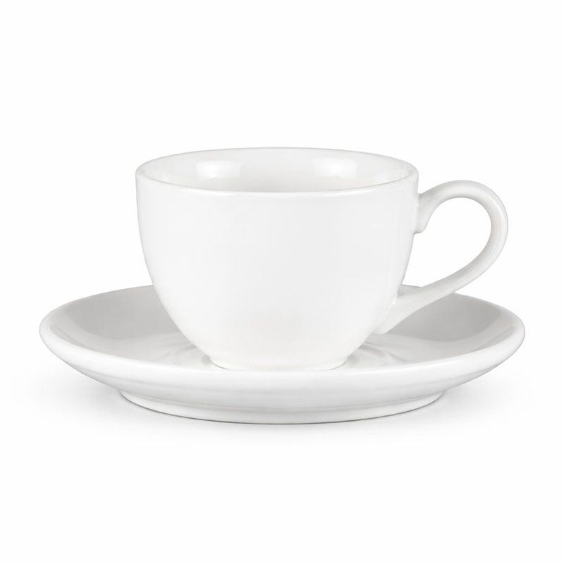 Чайный набор 2пр фарфор ЧАН ВЕЙВ КЛАССИК ивори на 1 персону 200мл LQ-QC0179B/BSA фк876 (48)