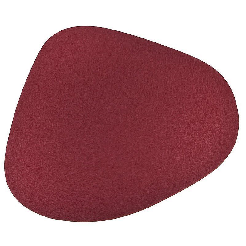 Салфетка сервировочная 45*37см полиуретан фигурная красная (4/180)