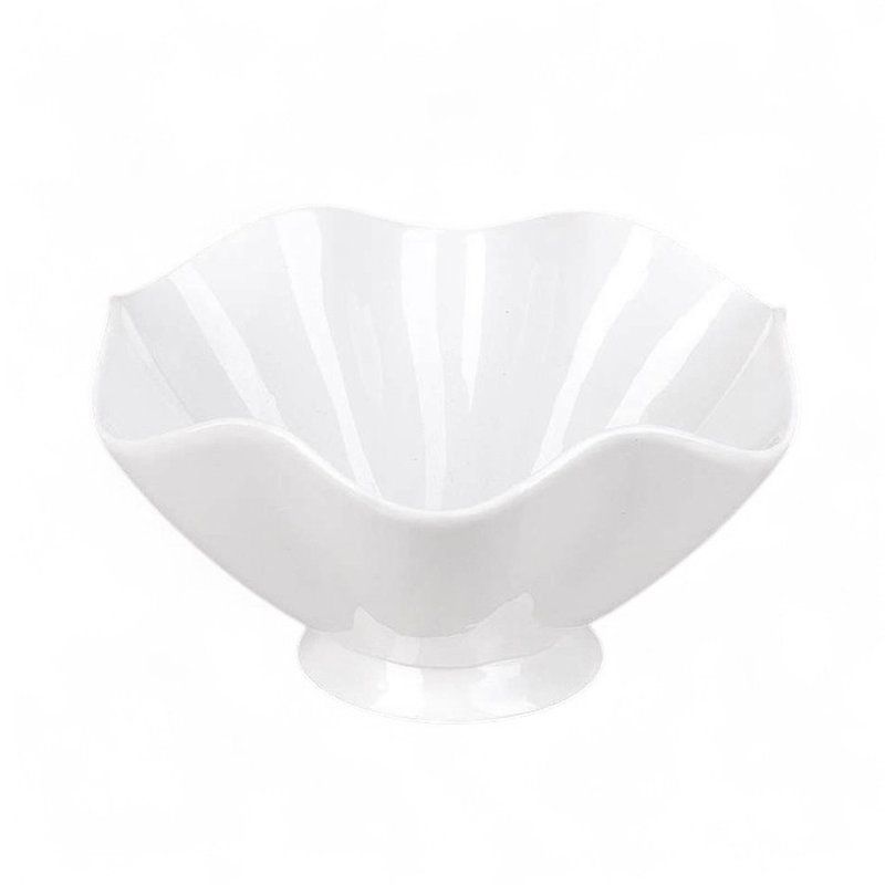 Салатник 20,5*17*11см фарфор МАРШМЕЛЛОУ на ножке (5/20)