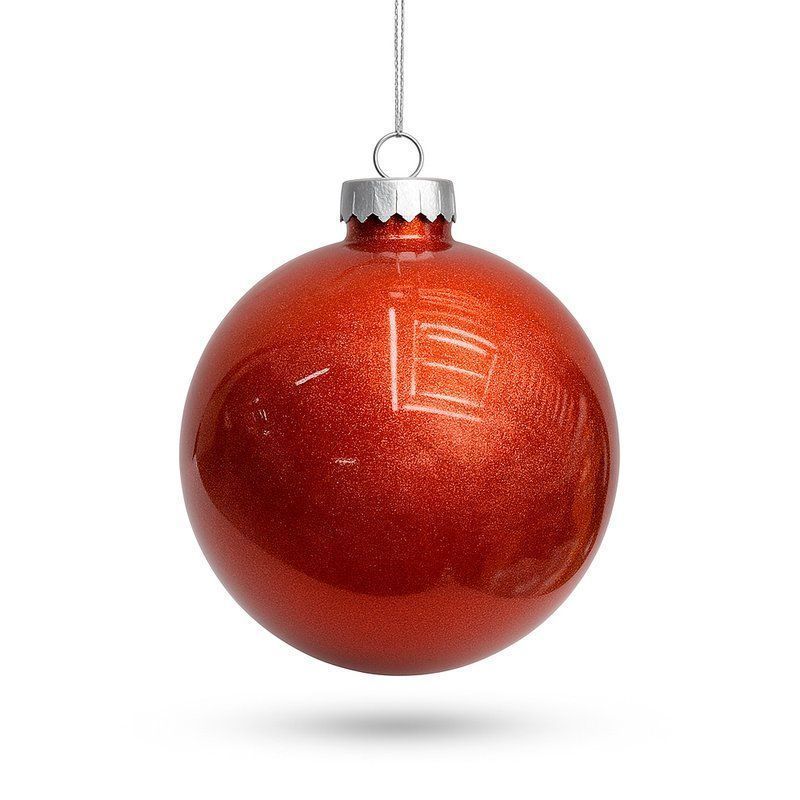 Игрушка новогодняя на елку ШАР 15см пластик красный (48) JC-17189