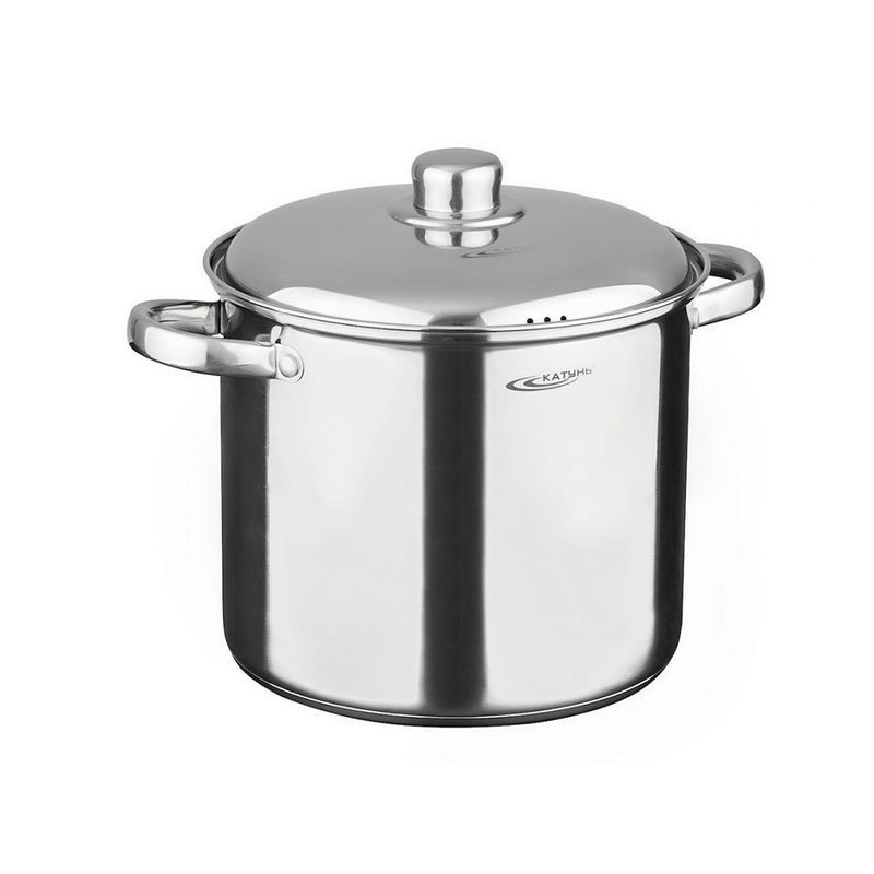 Кастрюля 7,3л нерж.сталь ГРЕТТА мет.крышка d22см толщина стенок 0,6мм индукция KT04-D-72 (2)