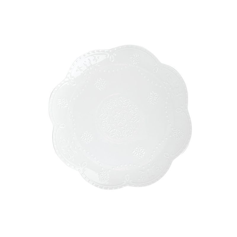 Блюдо 27*2,5см фарфор МАРШМЕЛЛОУ фигурное (24)