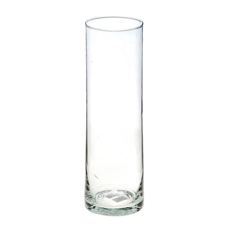 Ваза для цветов h30см d10,7см стекло ТРУБКА (9)