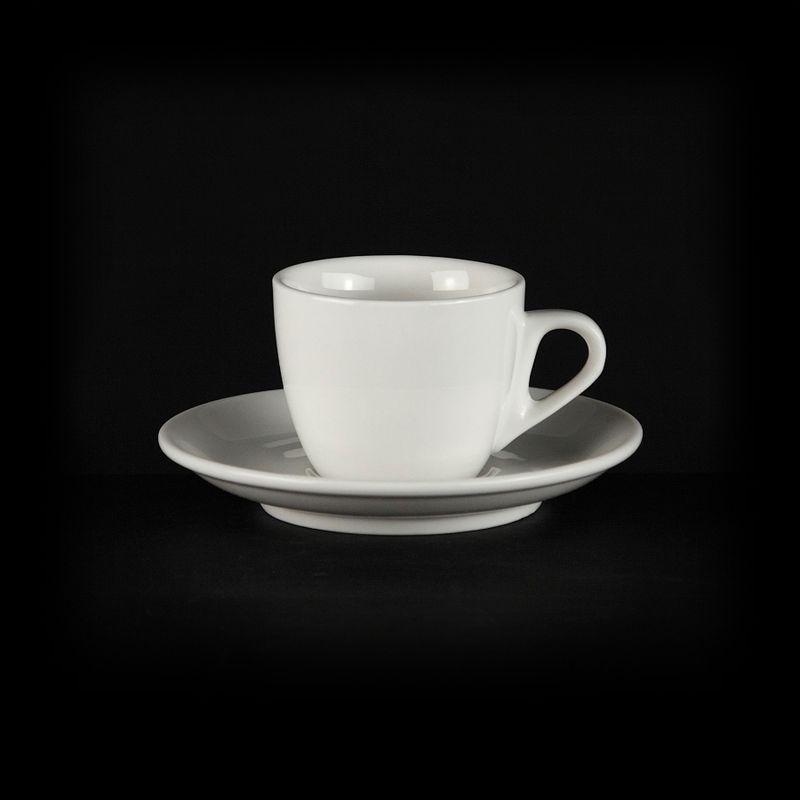 Кофейный набор 2пр керамика ЧАН ВЕЙВ КЛАССИК ИВОРИ на 1 персону 85мл LQ-QC0032A/SA фк0185 (72)