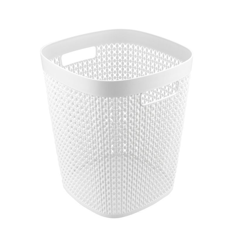 Корзина для бумаг 10л 230*230*270мм пластик ПИРУЛА Белый (10)
