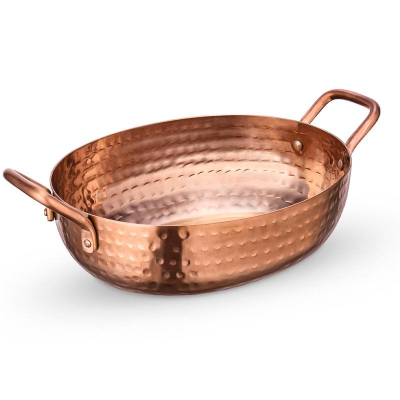 Сковорода сервировочная 16*13*5см нерж.сталь Bronze Matt глубокая с 2-мя ручками WL-554234/S (6/36)