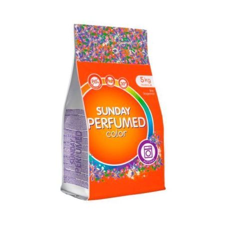 Порошок стиральный 5кг SUNDAY парфюмир. для цветного белья автомат (1/60)