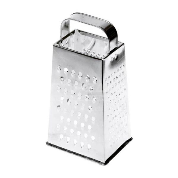 Терка 4 гранная 11*8,5*22см белая жесть в сервисной упаковке К01.000.02 (60)