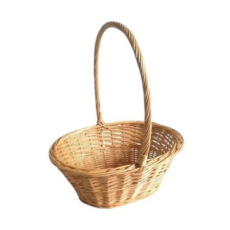 Корзина плетеная 32*24*13,5*38см ива натуральный (24)