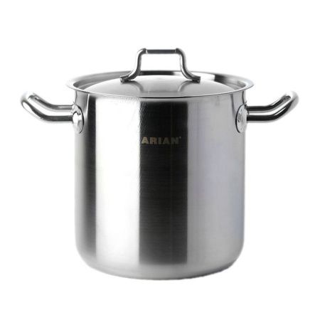 Кастрюля 4,5л нерж.сталь Arian Jumbo высокая 18*18см б/сендвич дна 4HRCLK0418002 (1)