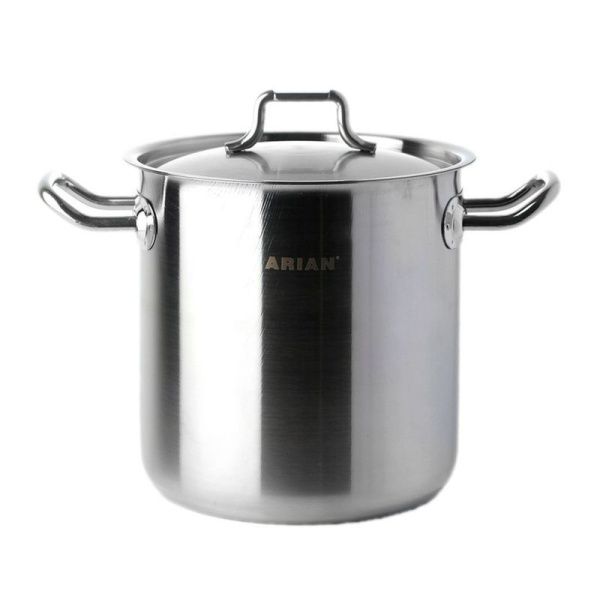 Кастрюля 4,5л нерж.сталь Arian Jumbo высокая 18*18см б/сендвич дна 4HRCLK0418002 (1)